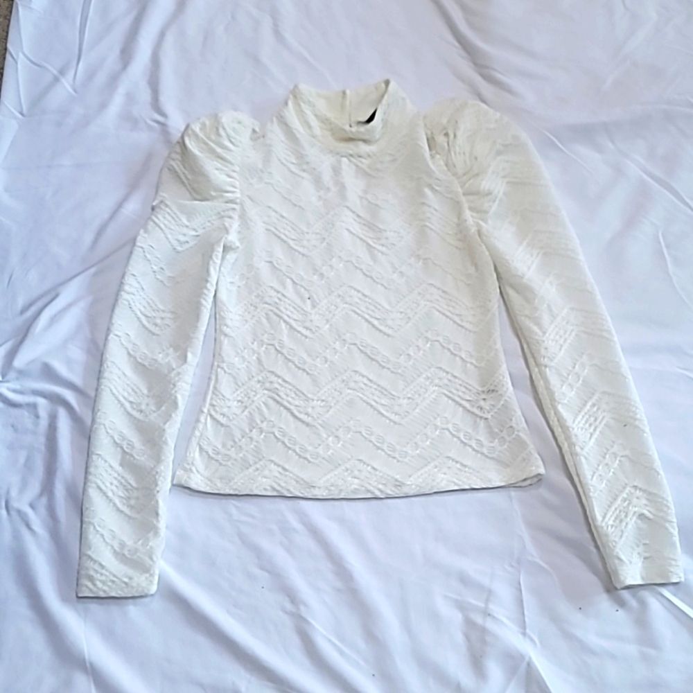 Women's stretch lace blouse